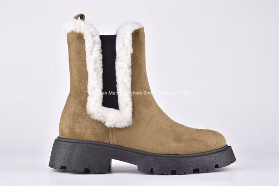 Fashion Ladies Warmth Winter Bootee Casual Felt Boots Women Fashion Snow Boot Platform Ankle Boots