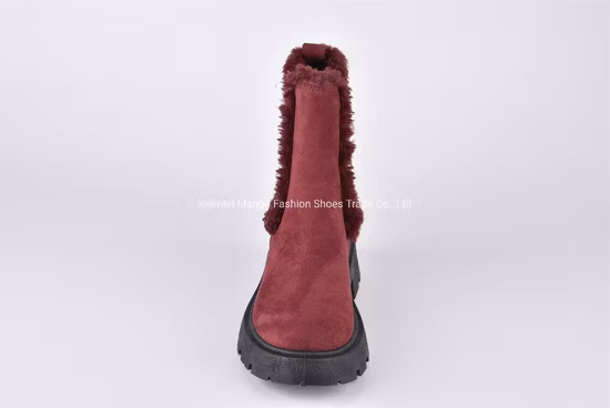 Fashion Ladies Warmth Winter Bootee Casual Felt Boots Women Fashion Snow Boot Platform Ankle Boots