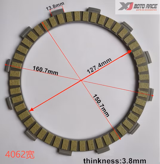 Plaque d'embrayage à base de papier de pièces de rechange de moto pour YAMAHA Xv250