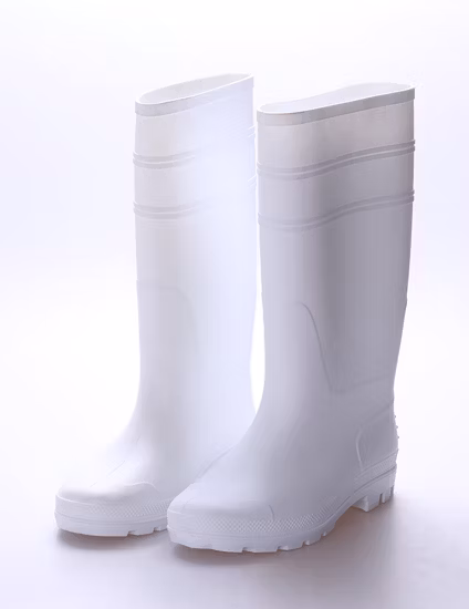 Cheap White PVC Boots Injection Jelly Rain Boots
