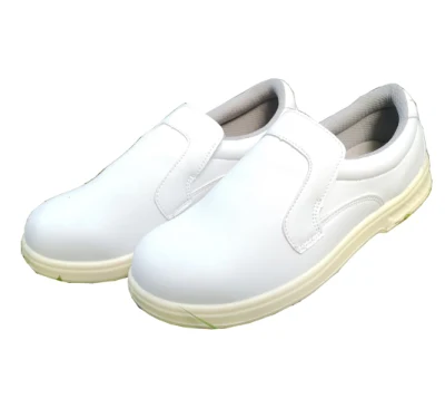 Protection des orteils cimentée hommes/femmes injection de microfibre chaussures blanches pour l'approvisionnement en énergie