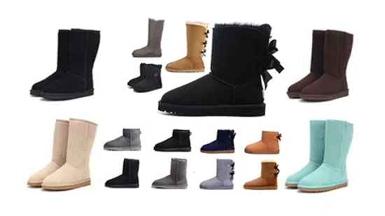 Vente en gros de neige chaude OEM personnalisé cheville neige bottes en cuir bottes fourrure pour les femmes femmes' S Fur Bootshot Produits de vente