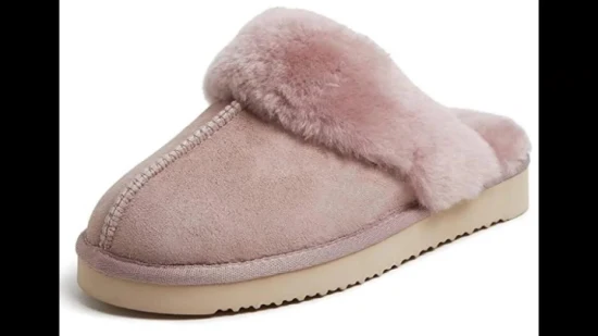 L'OEM conçoit en fonction du client l'hiver chaud doux bottes de laine de luxe Lady Shoes